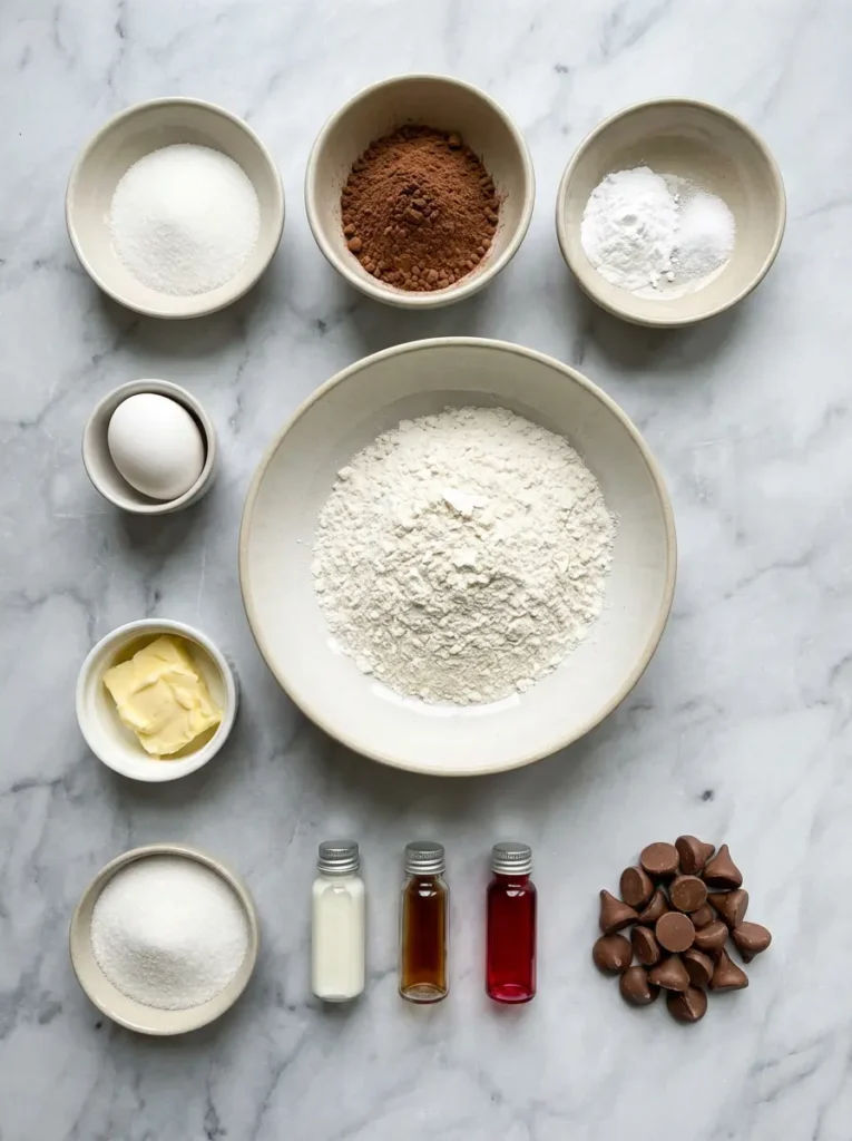 Red Velvet Blossom Cookies