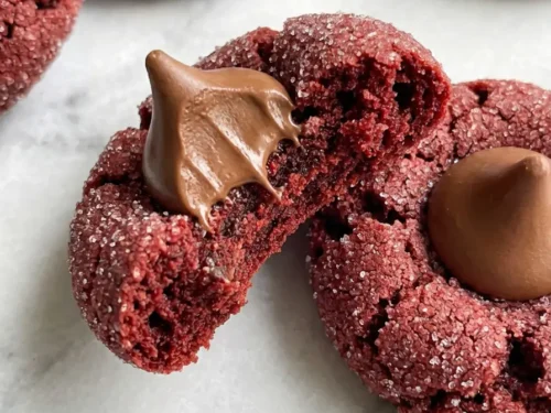 Red Velvet Blossom Cookies