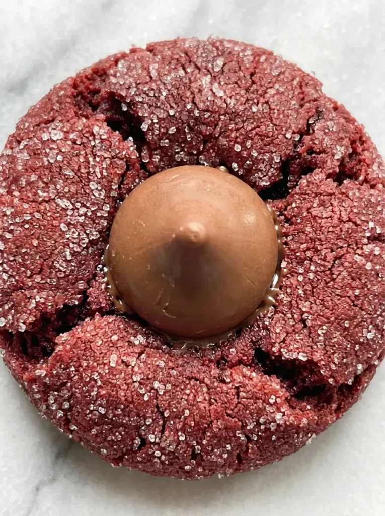 Red Velvet Blossom Cookies