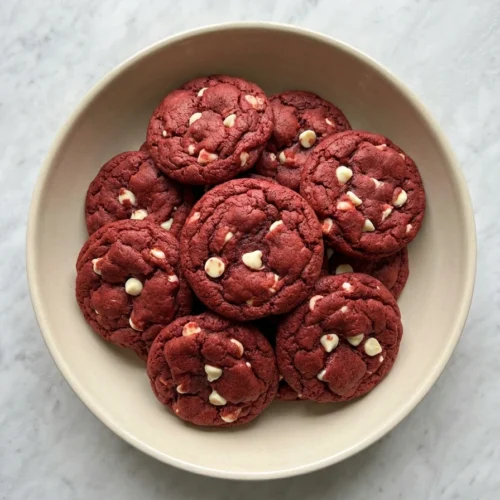 Red Velvet Cake Mix Cookies