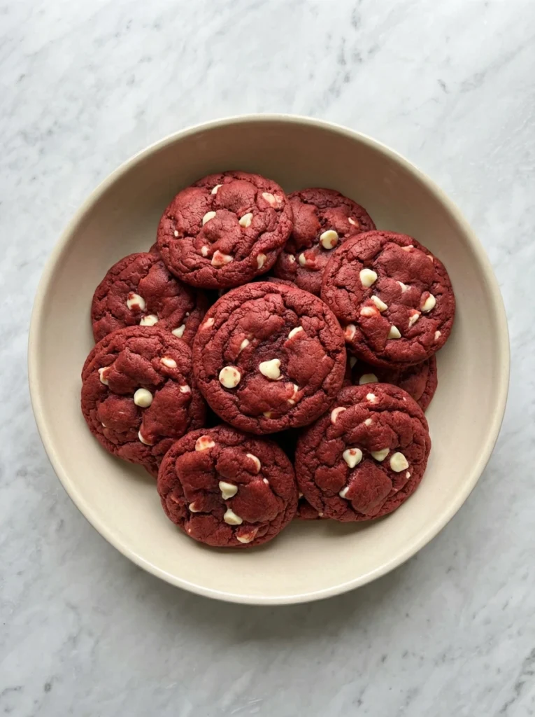 Red Velvet Cake Mix Cookies