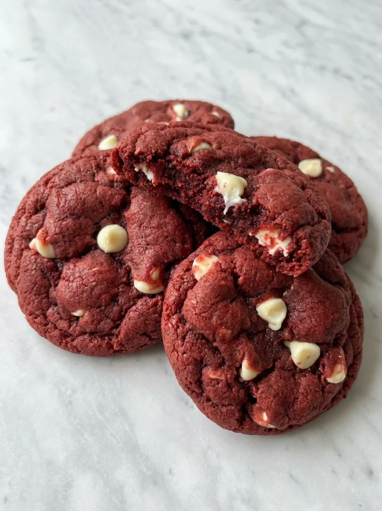 Red Velvet Cake Mix Cookies