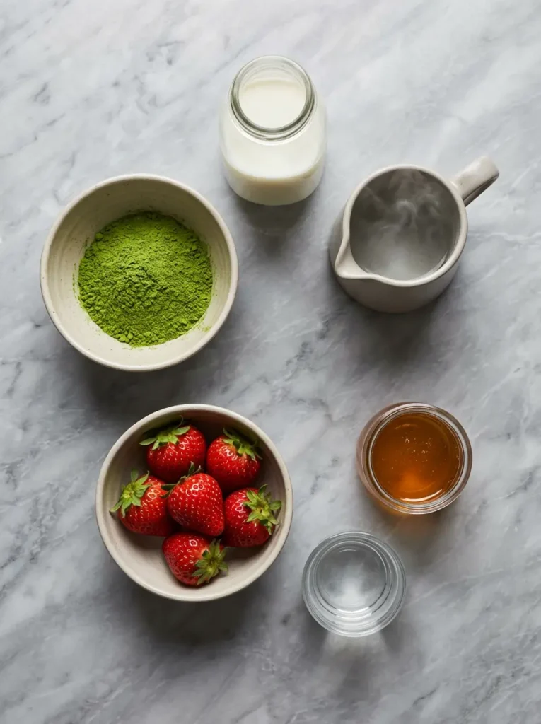  Strawberry Matcha Latte