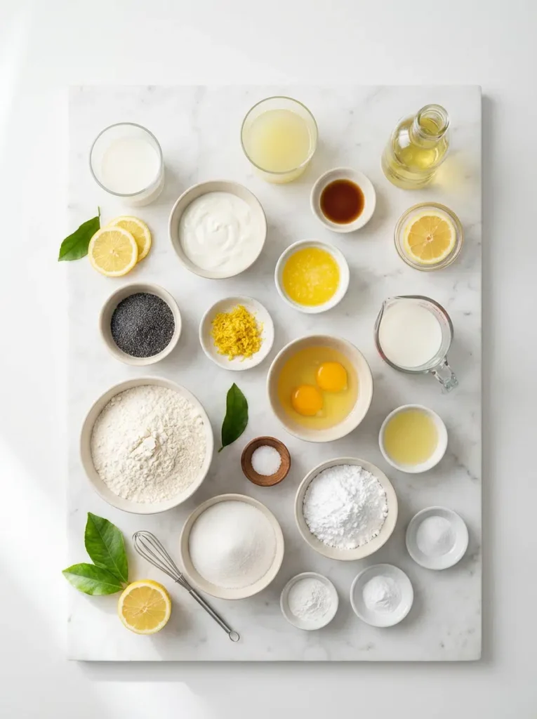 lemon poppyseed muffins