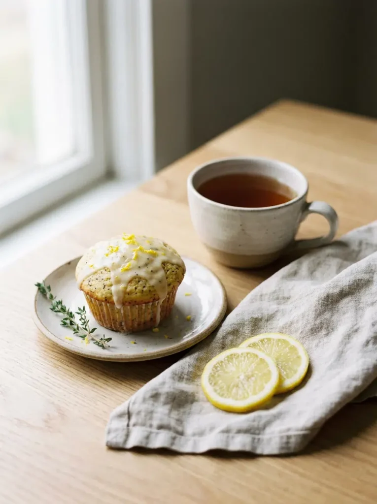 lemon poppyseed muffins
