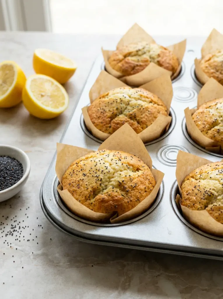 lemon poppyseed muffins