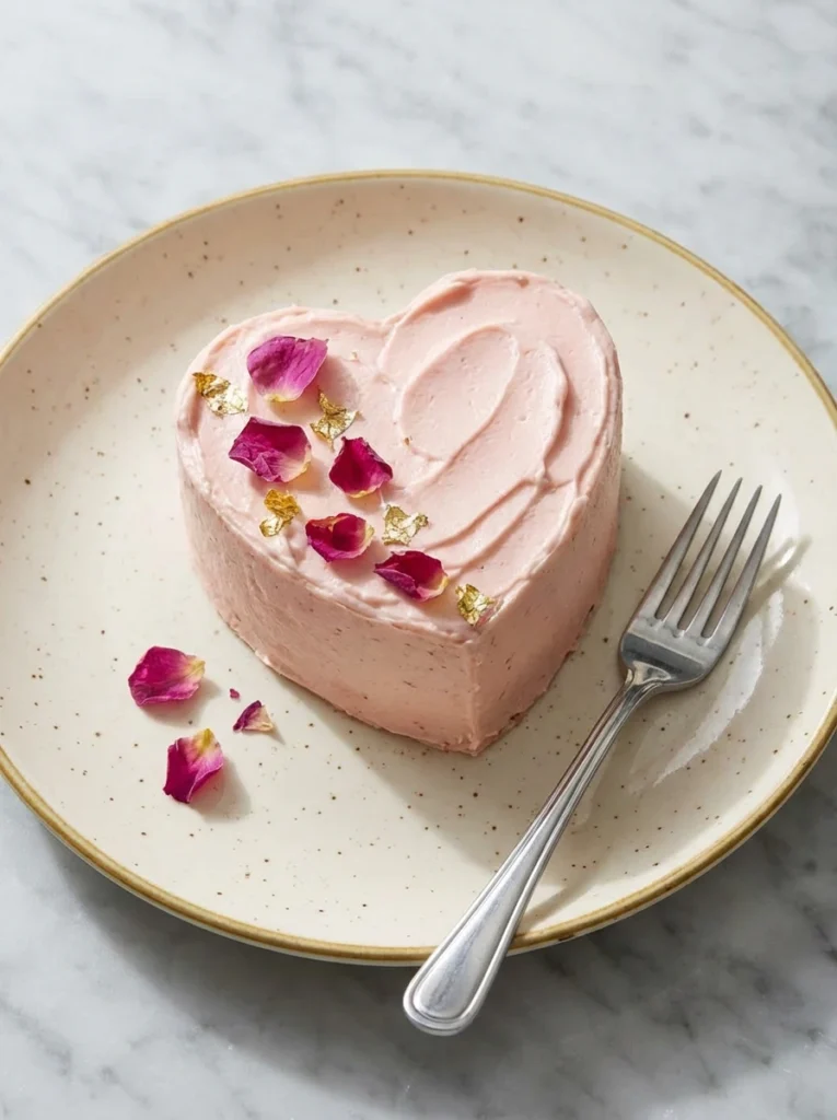 mini heart cake