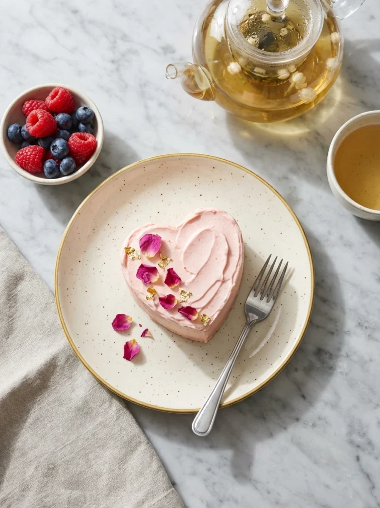mini heart cake