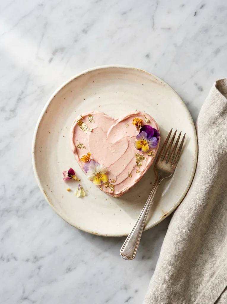 mini heart cake