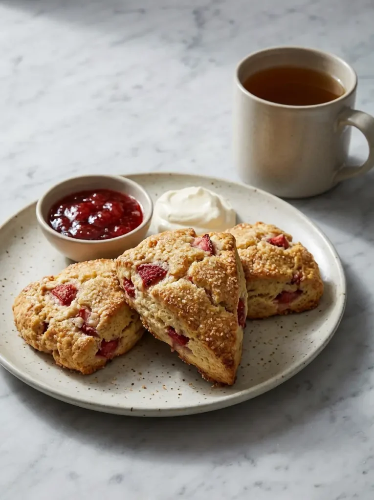 strawberry scones