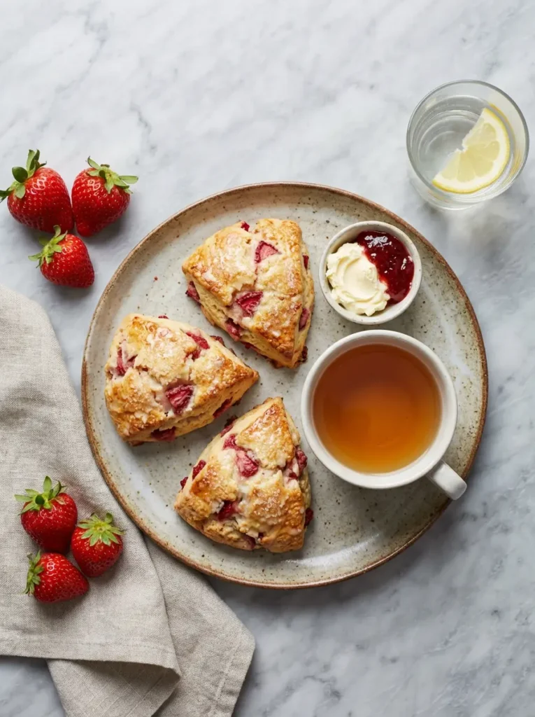 strawberry scones