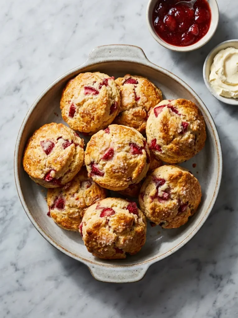 strawberry scones