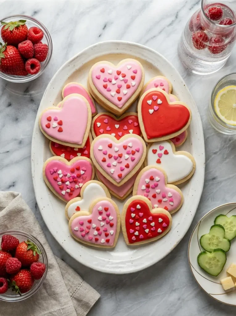 valentine sugar cookies