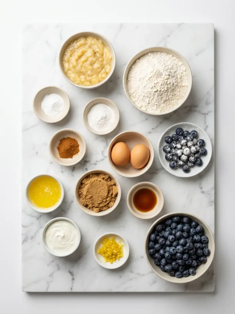 Banana Blueberry Muffins