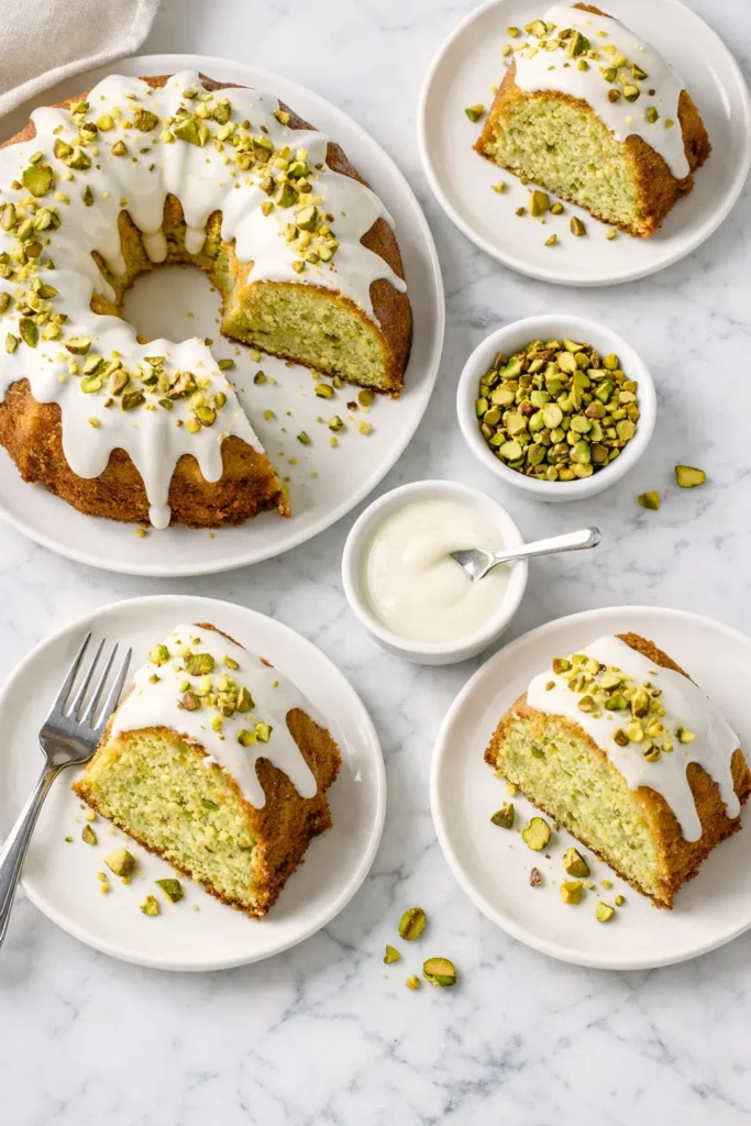 Pistachio Pudding Cake 