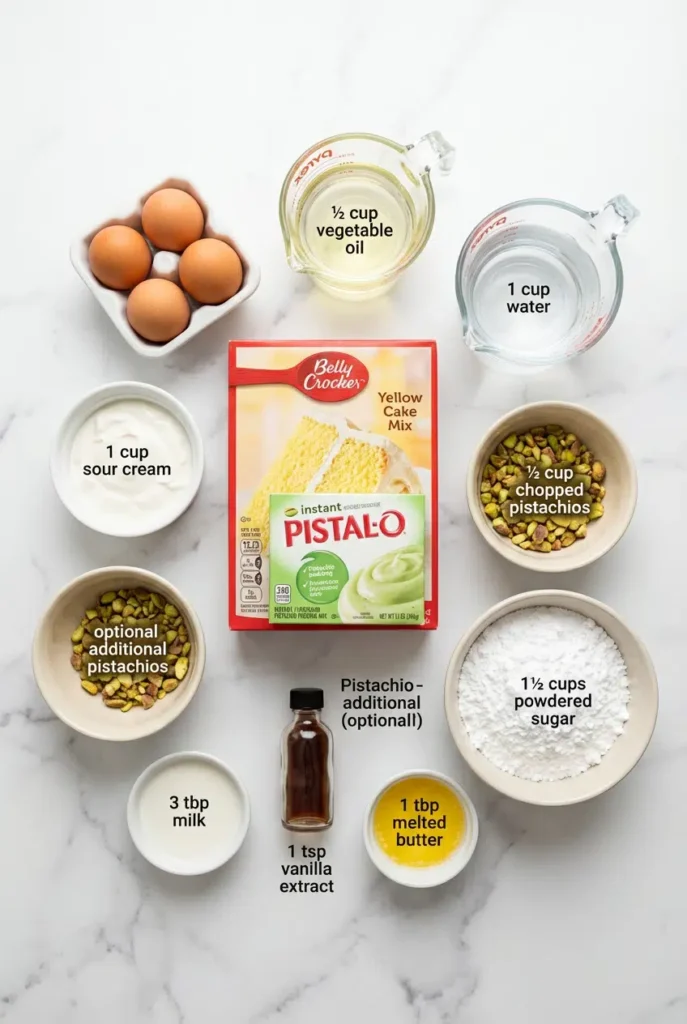 Pistachio Pudding Cake 