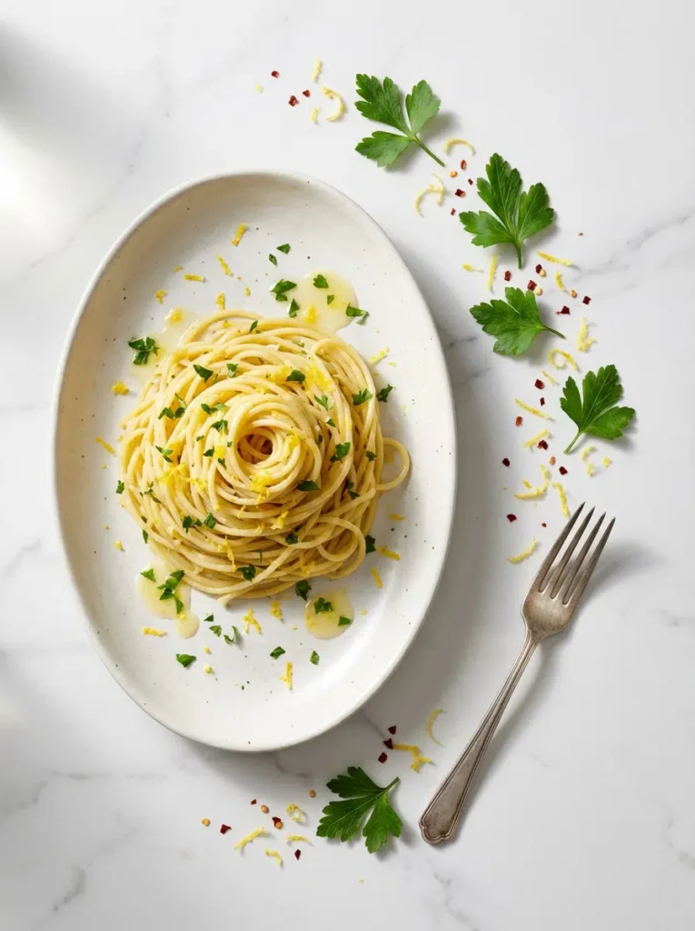 lemon garlic pasta