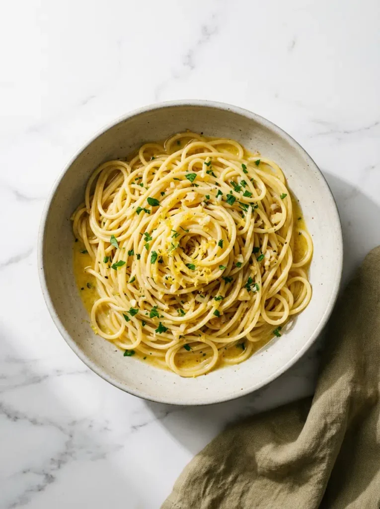 lemon garlic pasta