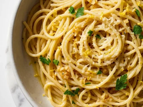 lemon garlic pasta