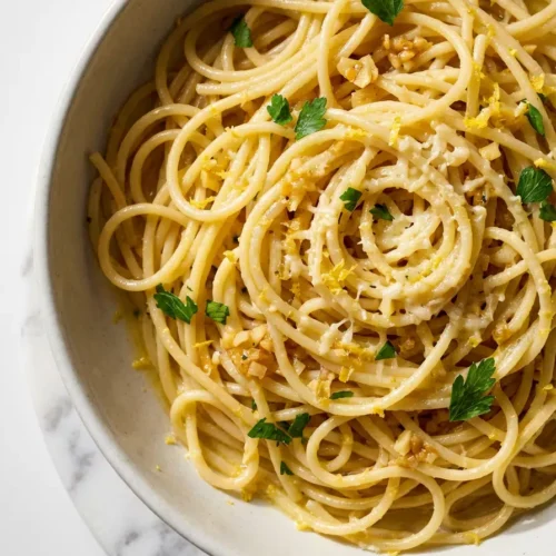 lemon garlic pasta