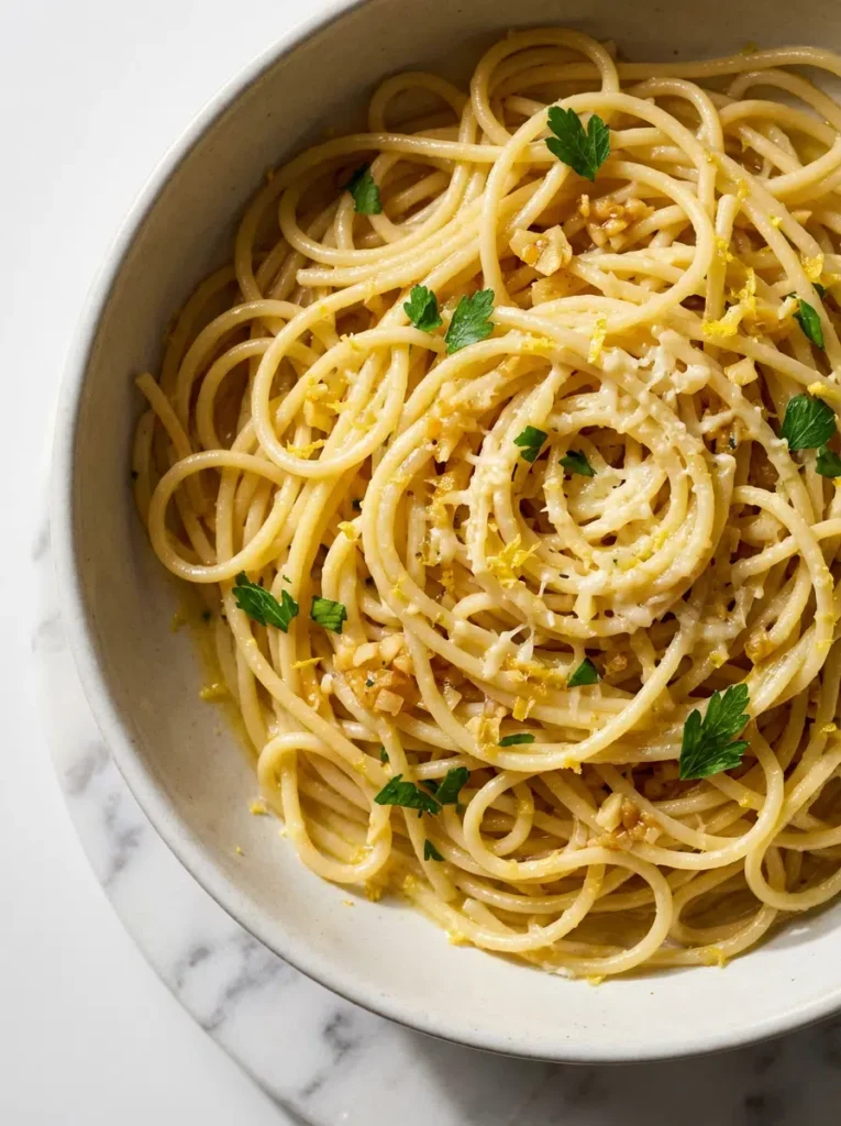 lemon garlic pasta