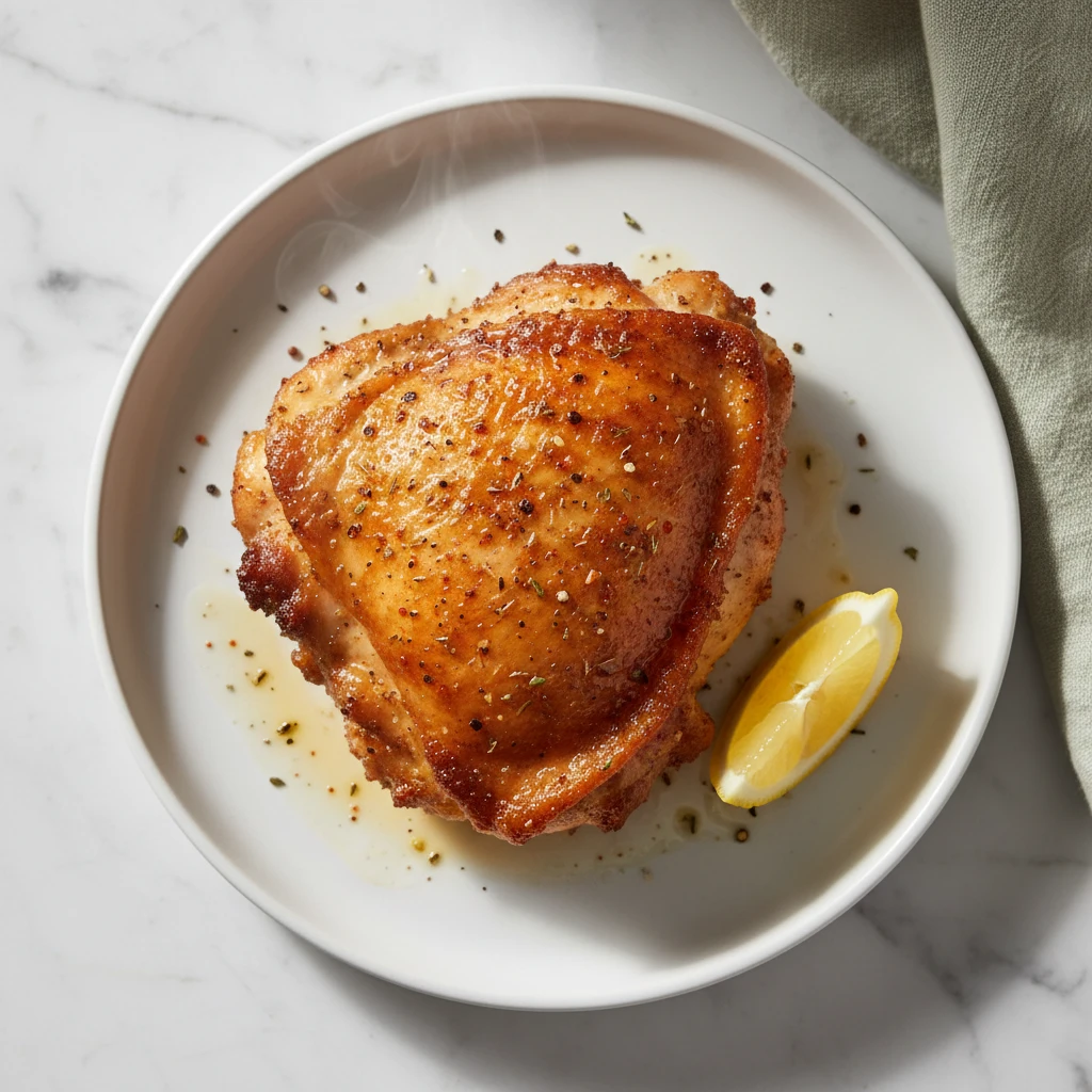 air fry chicken thighs featured