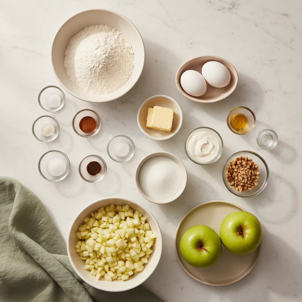 Apple Bread ingredients