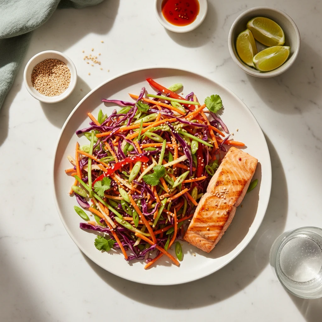 Asian Slaw Recipe serving suggestion