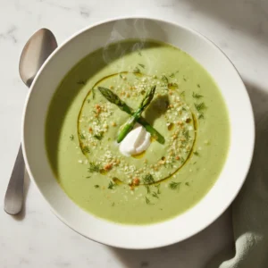 asparagus soup recipe featured