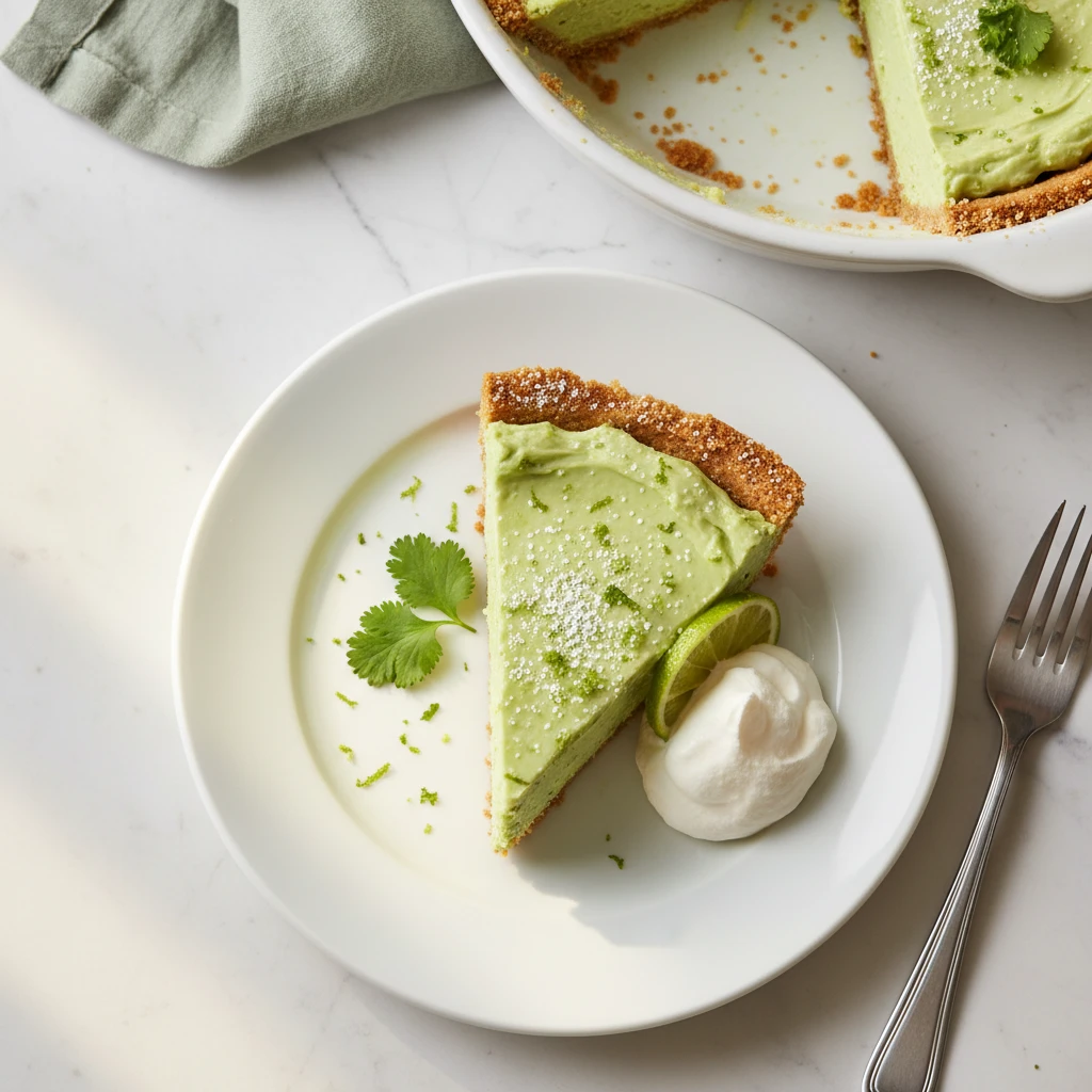 avocado cream pie featured