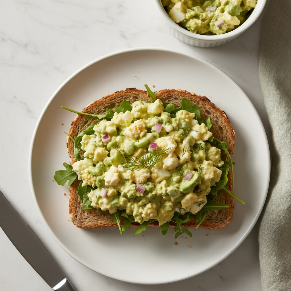 avocado egg salad recipe featured