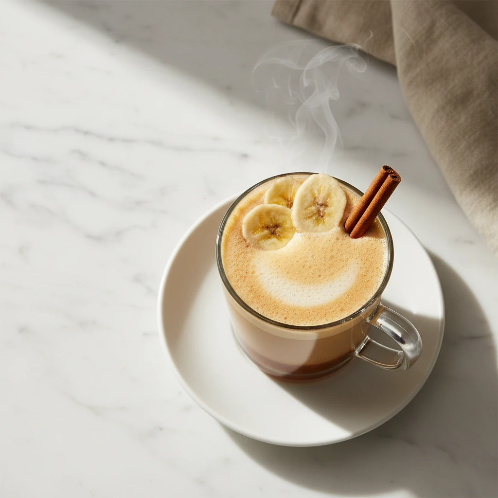 banana bread latte recipe featured