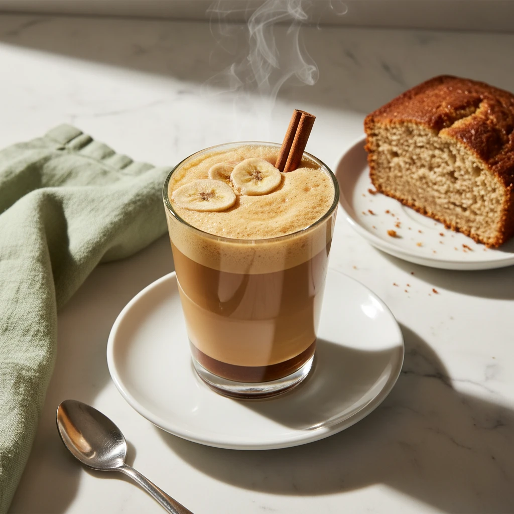 Banana Bread Latte serving suggestion