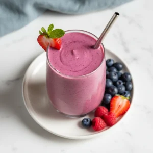 berry smoothie recipe featured