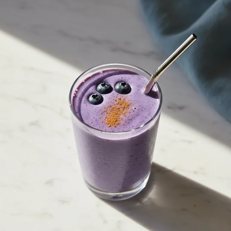 blueberry smoothie recipe featured