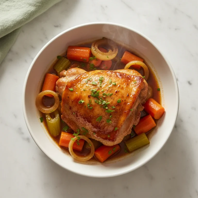 braised chicken thighs recipe featured