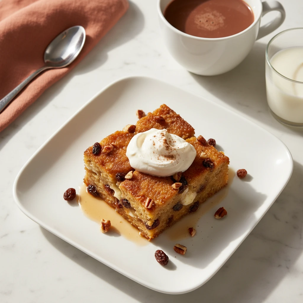 Capirotada serving suggestion