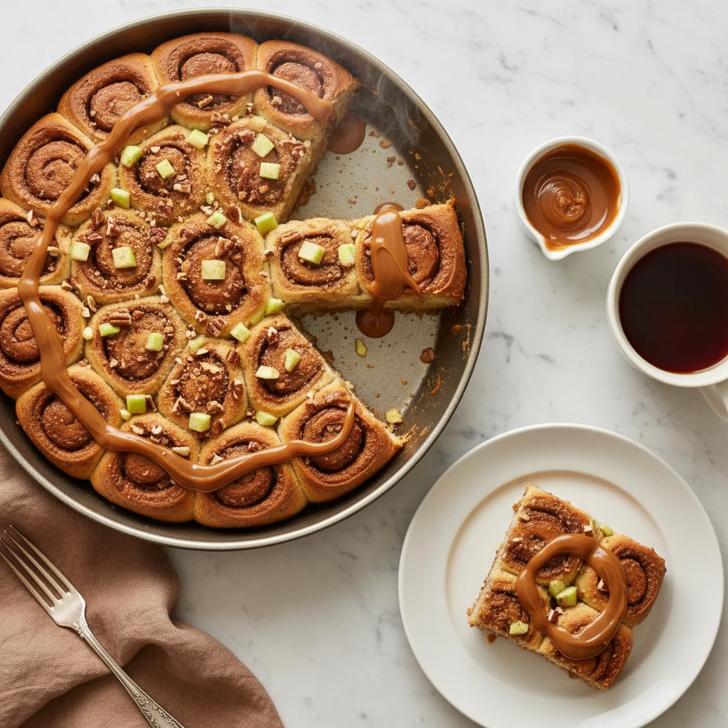 Caramel Apple Pie serving suggestion