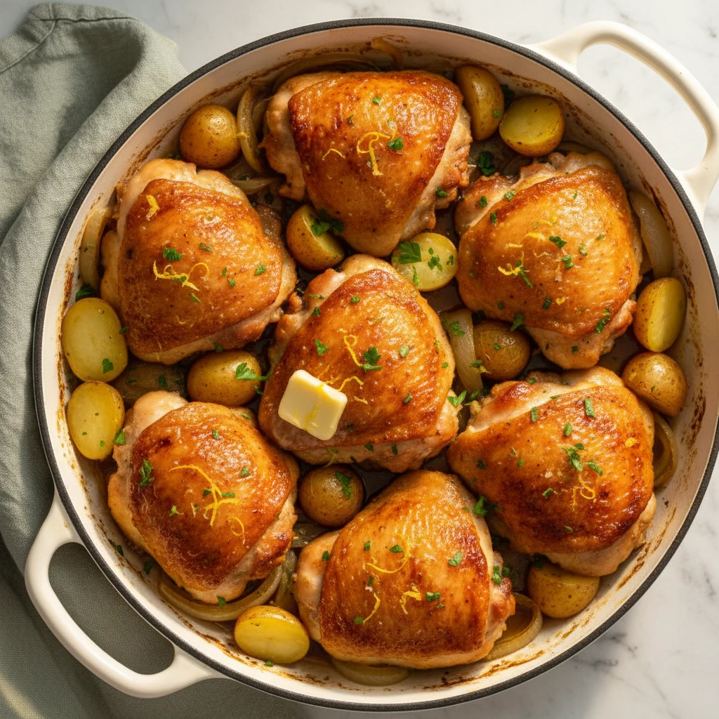 chicken thighs oven recipe featured
