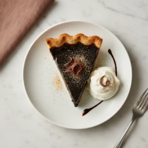 chocolate malted shop pie featured