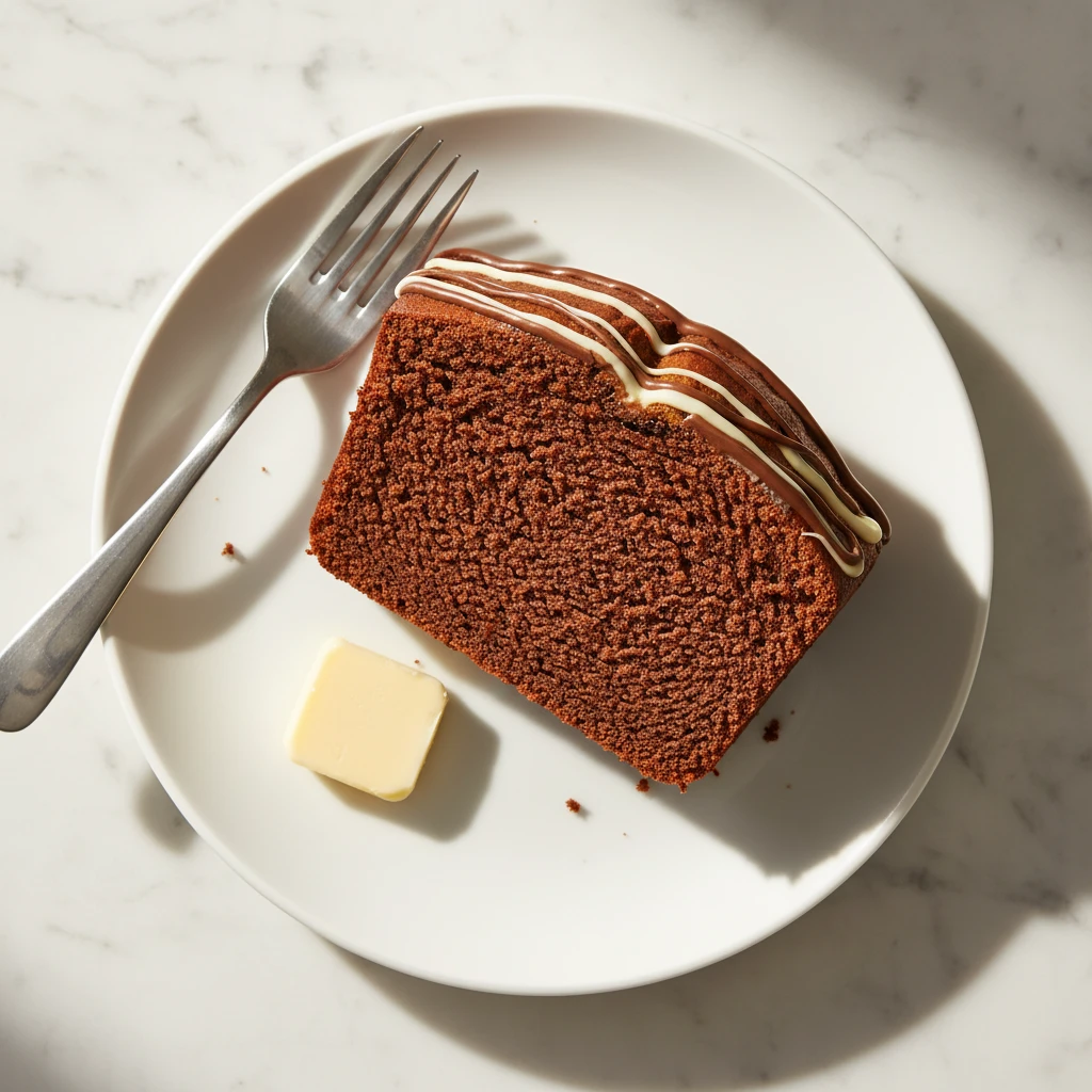 chocolate pound cake recipe featured