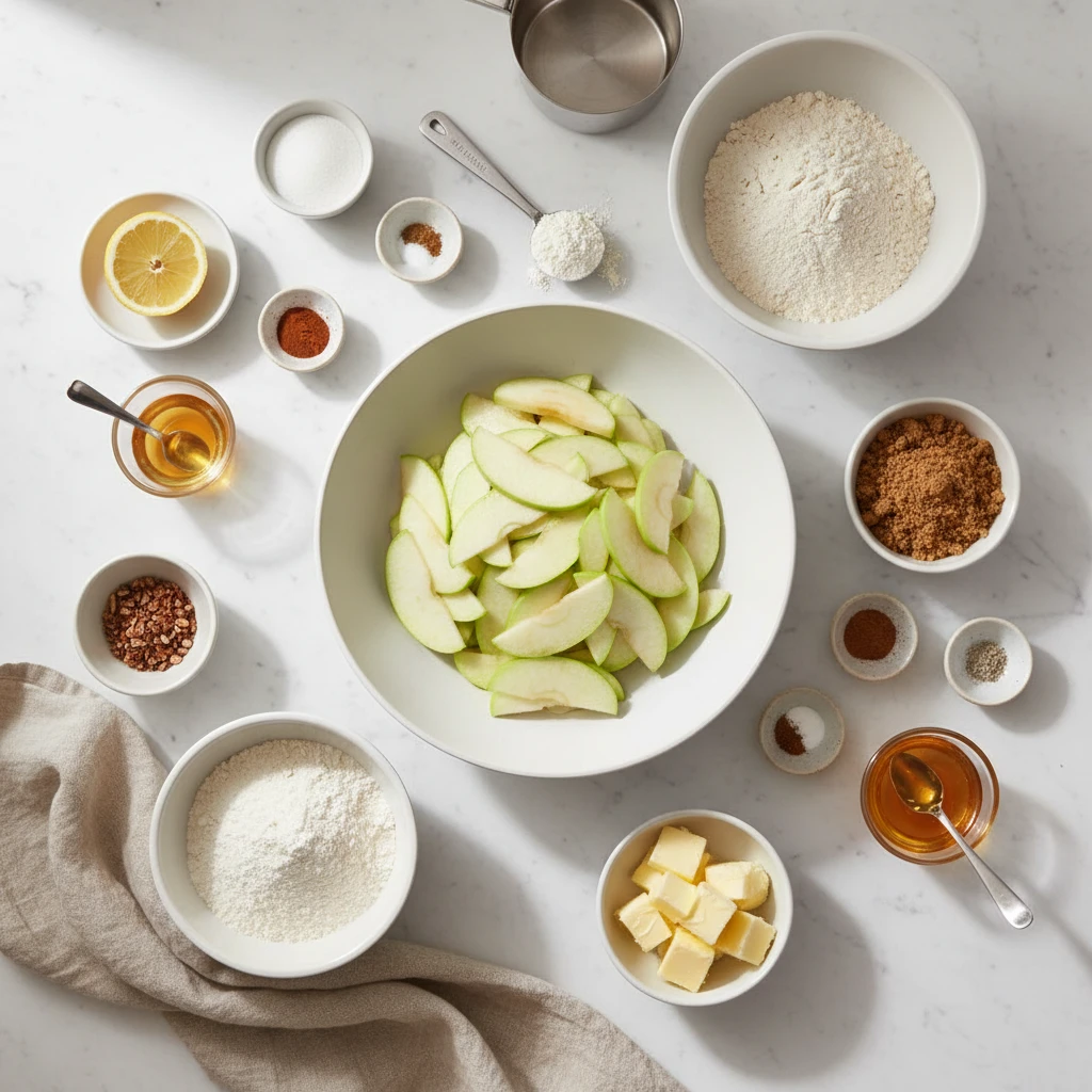 Cinnamon Apple Crumble ingredients