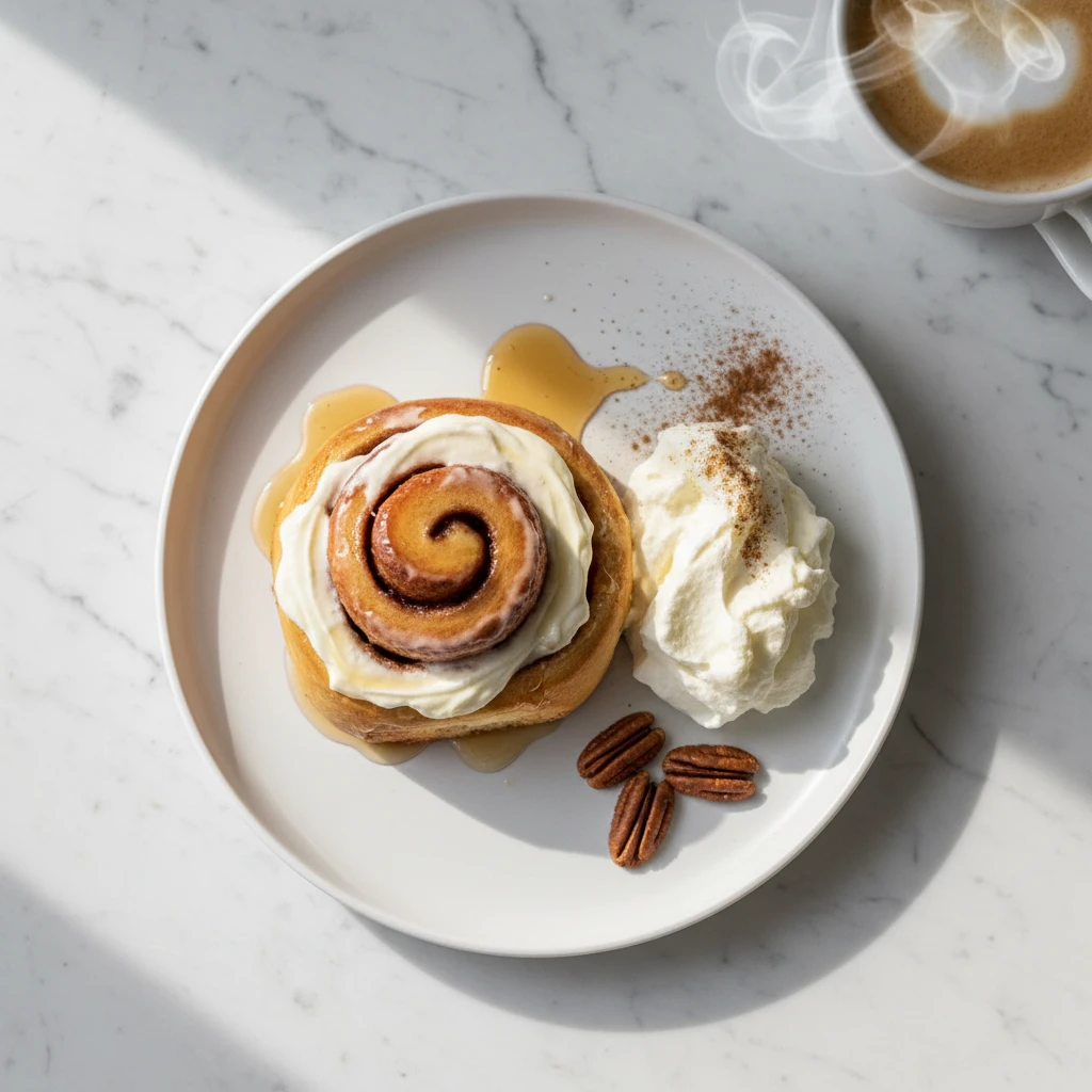 Cottage Cheese Cinnamon Rolls serving suggestion