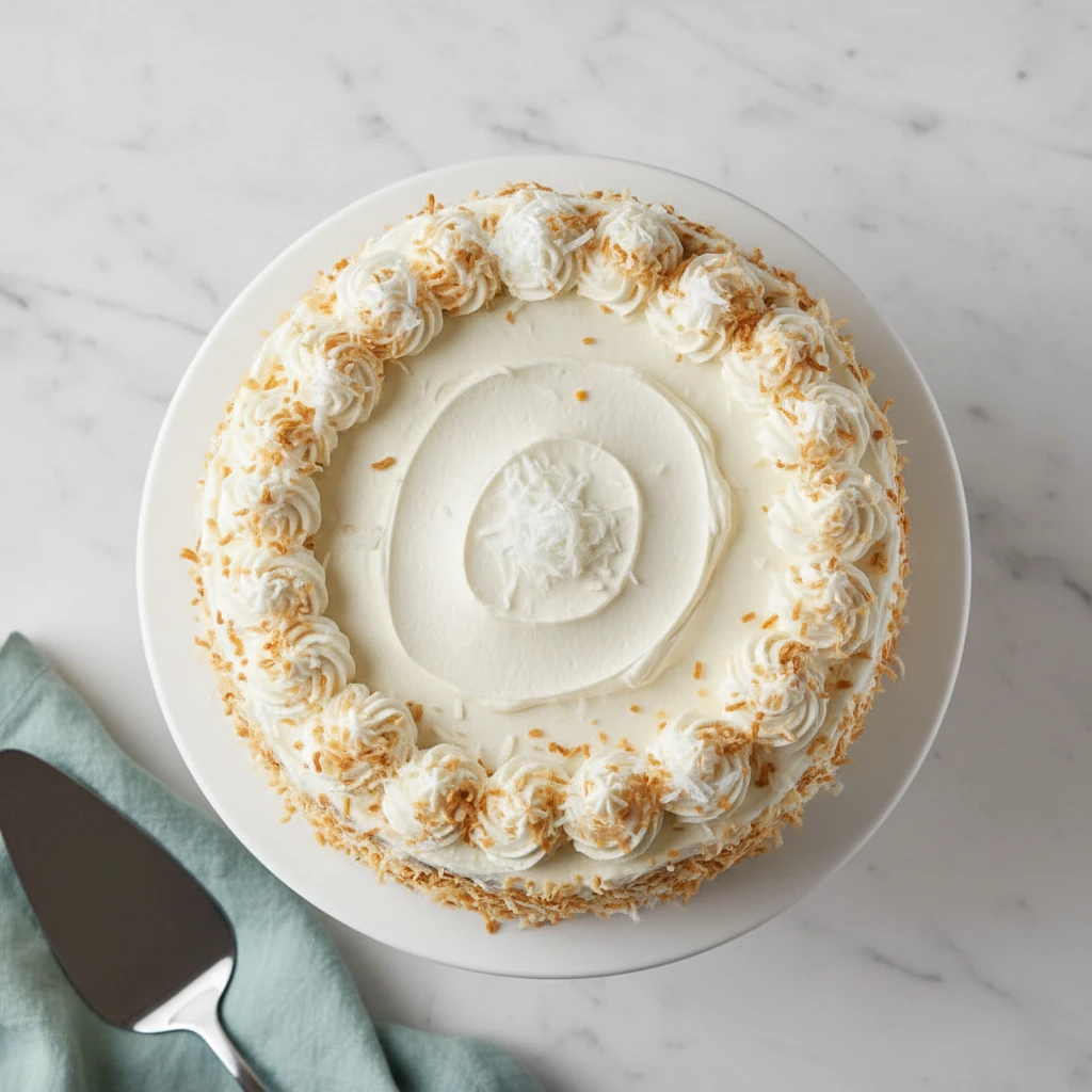 cream of coconut cake featured