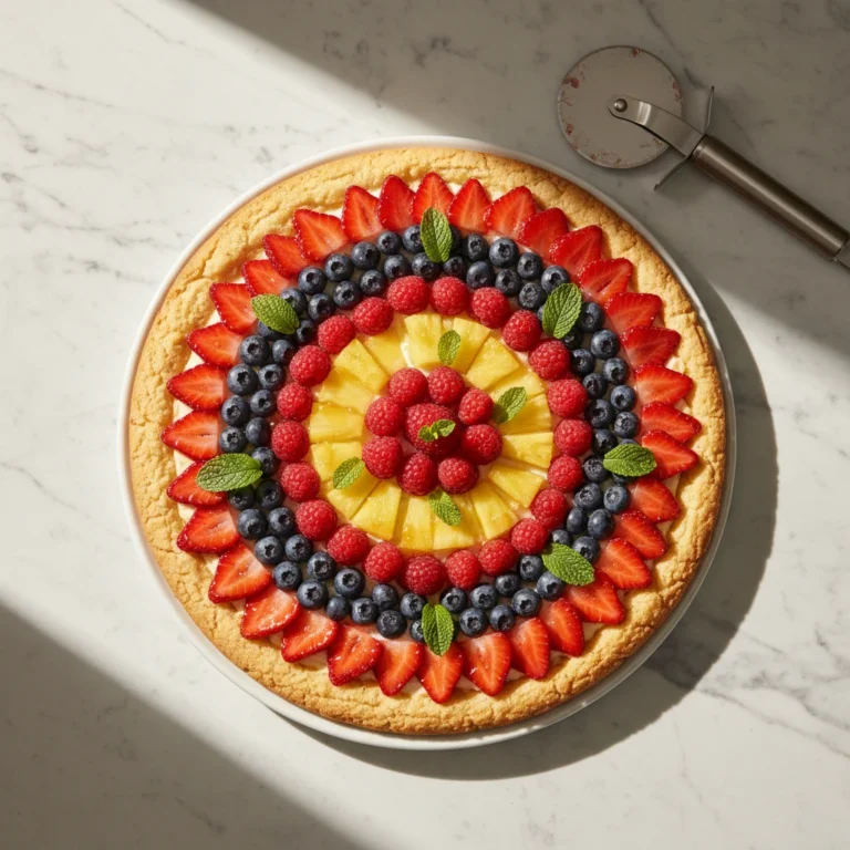 fresh fruit pizza recipe featured