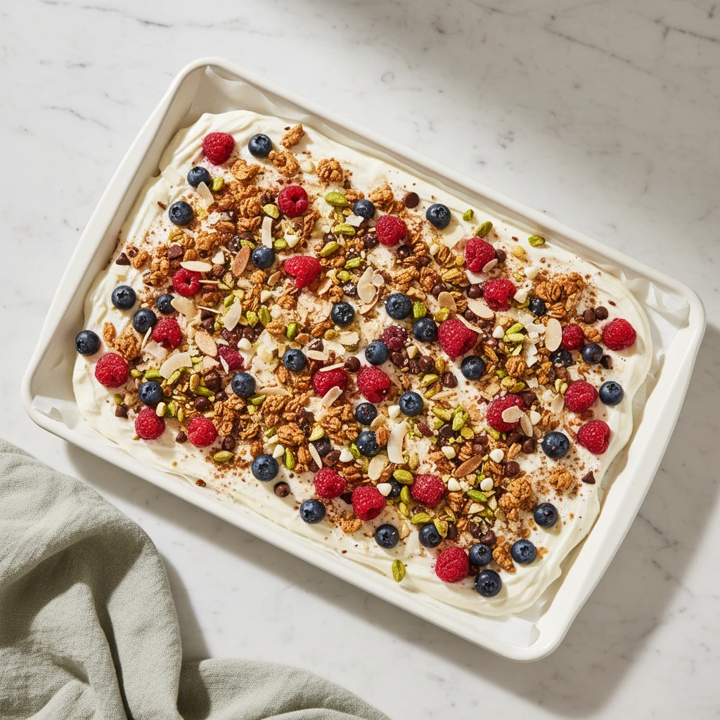 frozen yogurt bark recipe featured