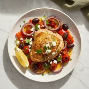 greek chicken thighs recipe featured