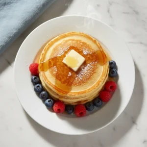 homemade buttermilk pancakes recipe featured