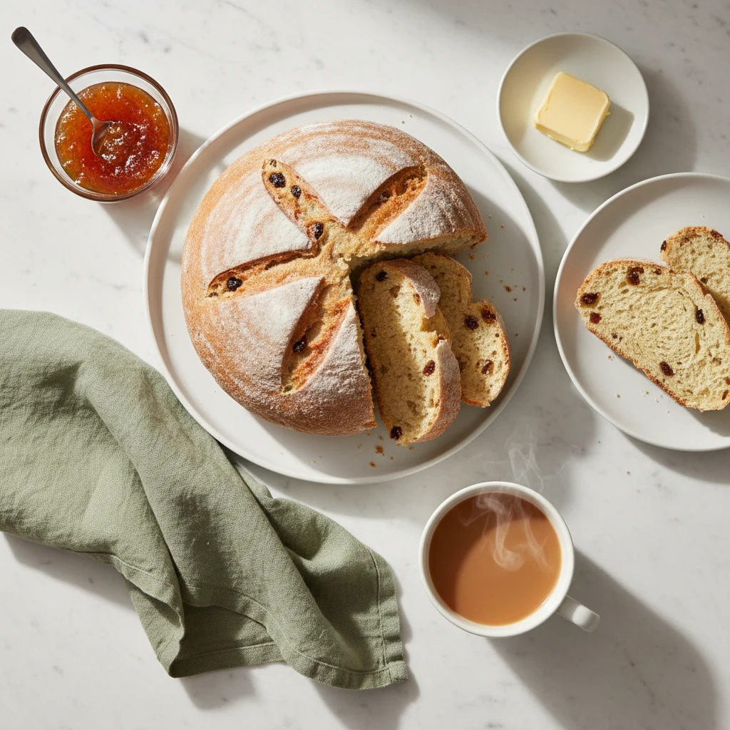 Irish Soda Bread serving suggestion