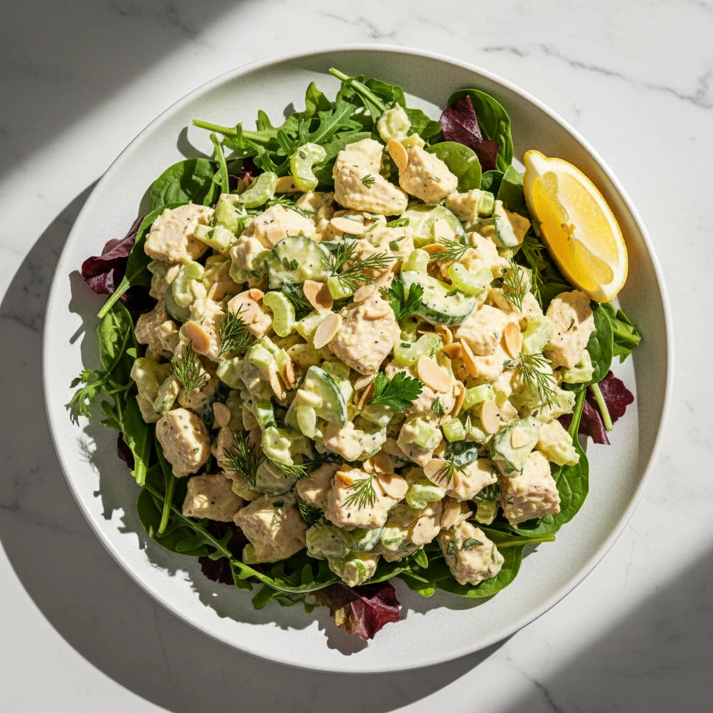keto chicken salad recipe featured